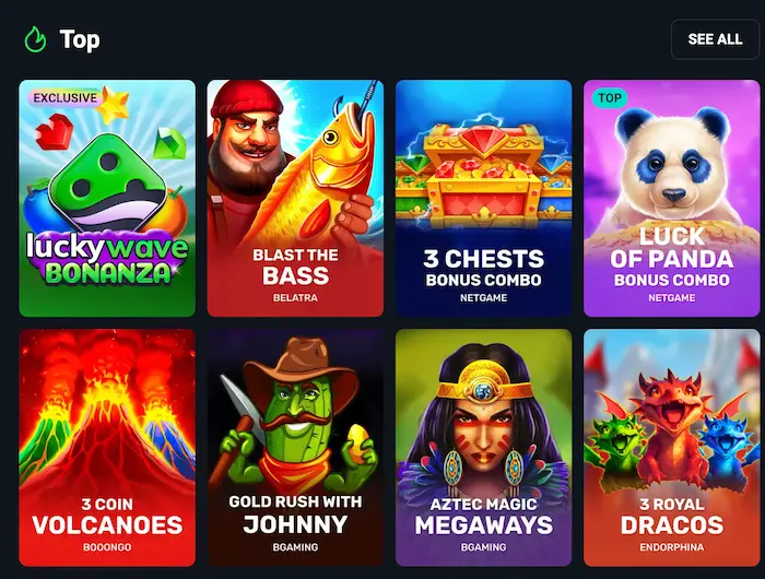 Lucky Wave Casino games